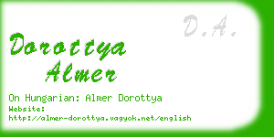 dorottya almer business card